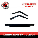 Bonnet Protector, Weathershields to suit Toyota Landcruiser 70 AUG 2001 Tinted Black